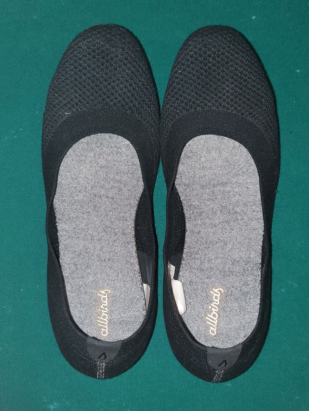 allbirds Black Knit Women's Slip-On Ballet Flats